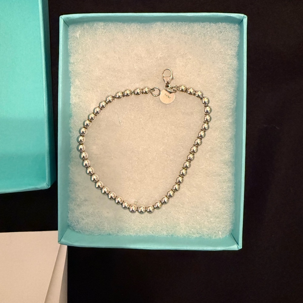 Return to Tiffany Heart Tag Bead Sterling Silver Bracelet